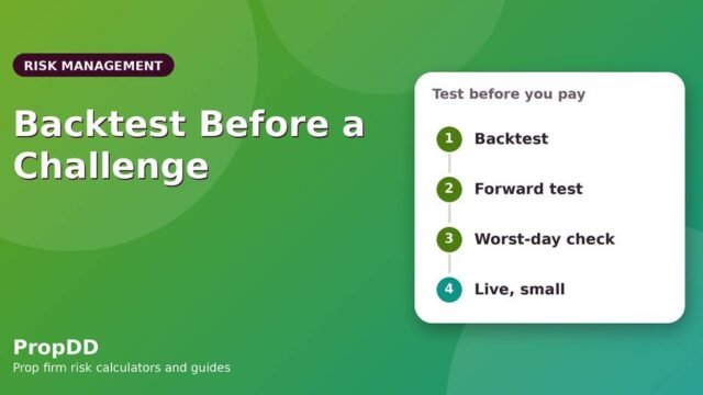 How to Backtest and Forward-Test a Strategy Before a Prop Firm Challenge