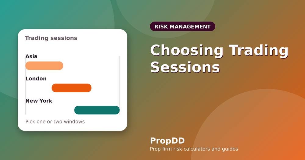 Choosing Trading Sessions for Small Daily Risk: London, New York and Asia