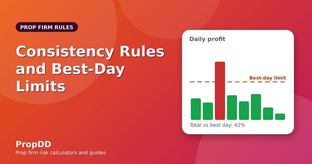 Prop Firm Consistency Rules Explained: Best-Day Limits and How to Plan Around Them